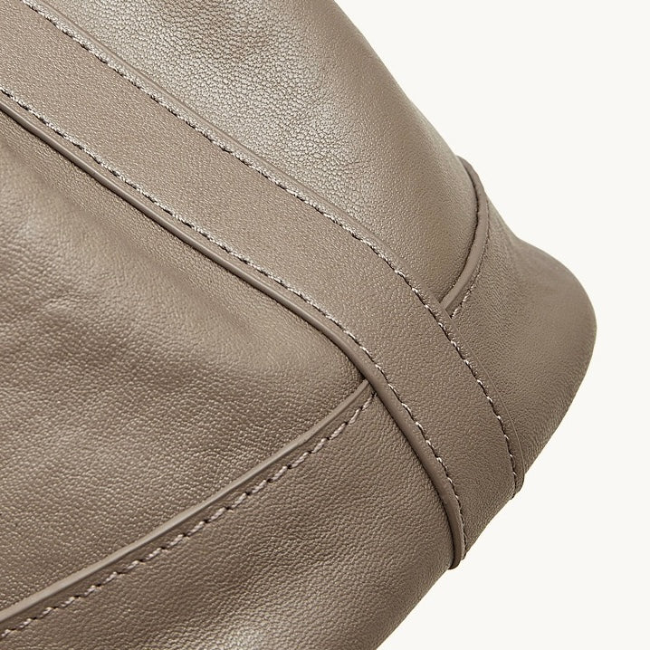 Women's Full-Grain Cowhide Structured Work Satchel