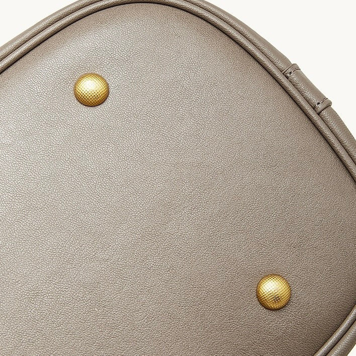 Women's Full-Grain Cowhide Structured Work Satchel