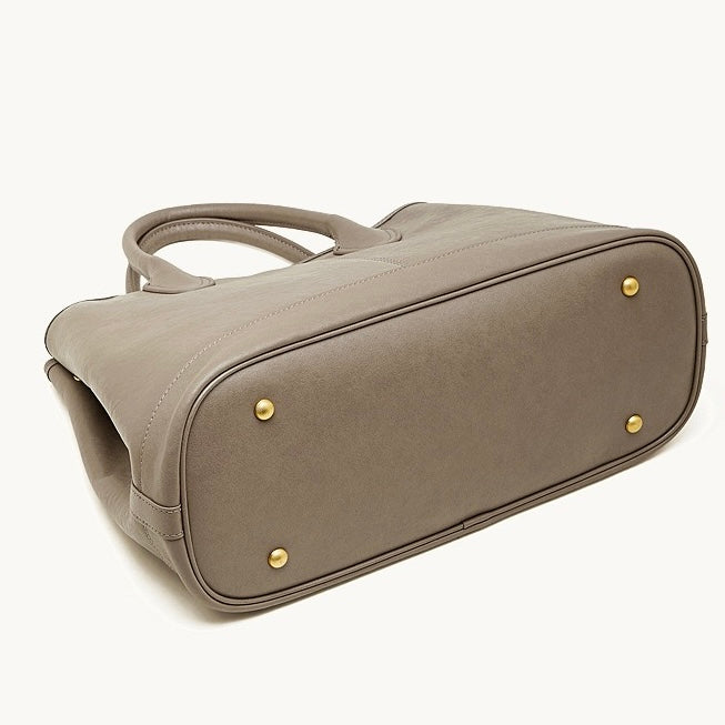 Women's Full-Grain Cowhide Structured Work Satchel