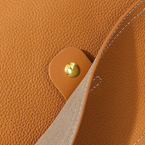 Women's Genuine Leather Structured Commuter Handbag