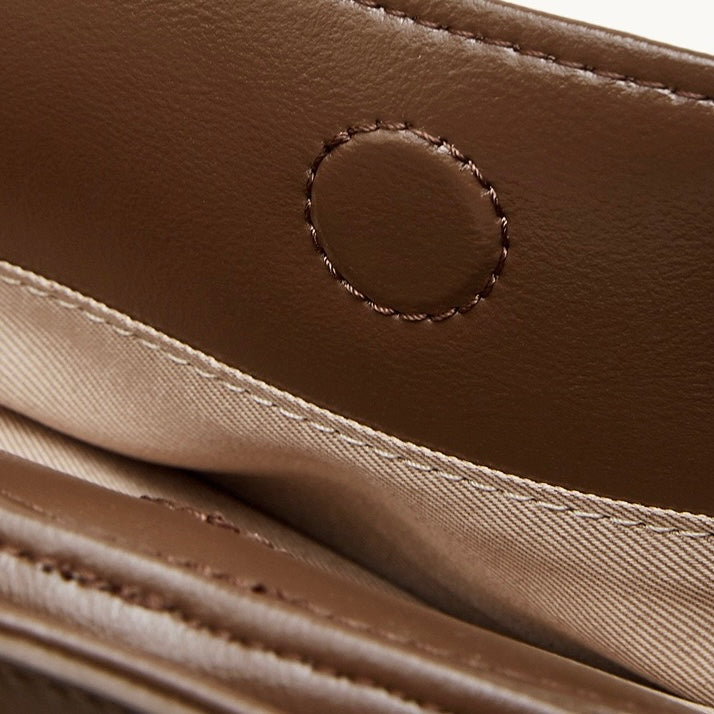 Women's Full-Grain Cowhide Structured Office Tote