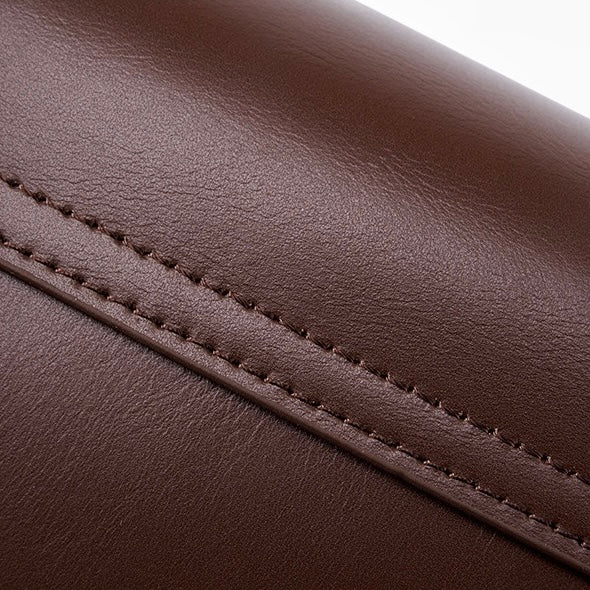 Women's Genuine Leather Shoulder Box Bag with Adjustable Crossbody Strap
