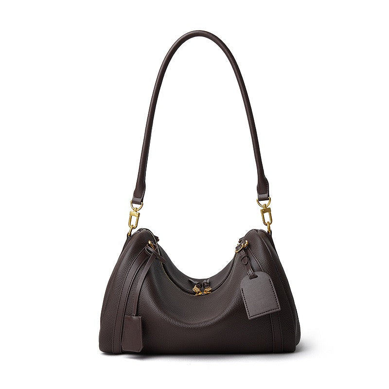 Women's Genuine Leather Large Pillow Shoulder Bag