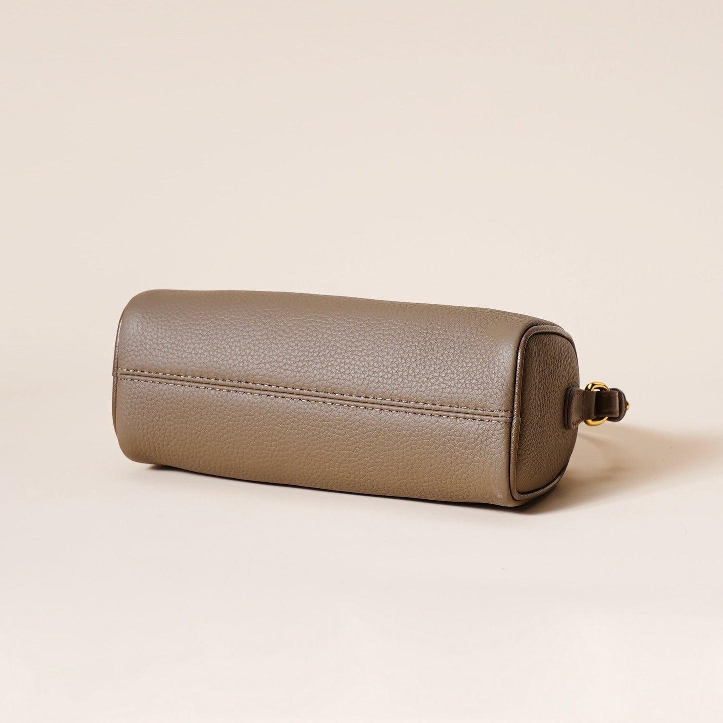 Women's Genuine Leather Quilted Crossbody Clutch Bag with Chain Strap