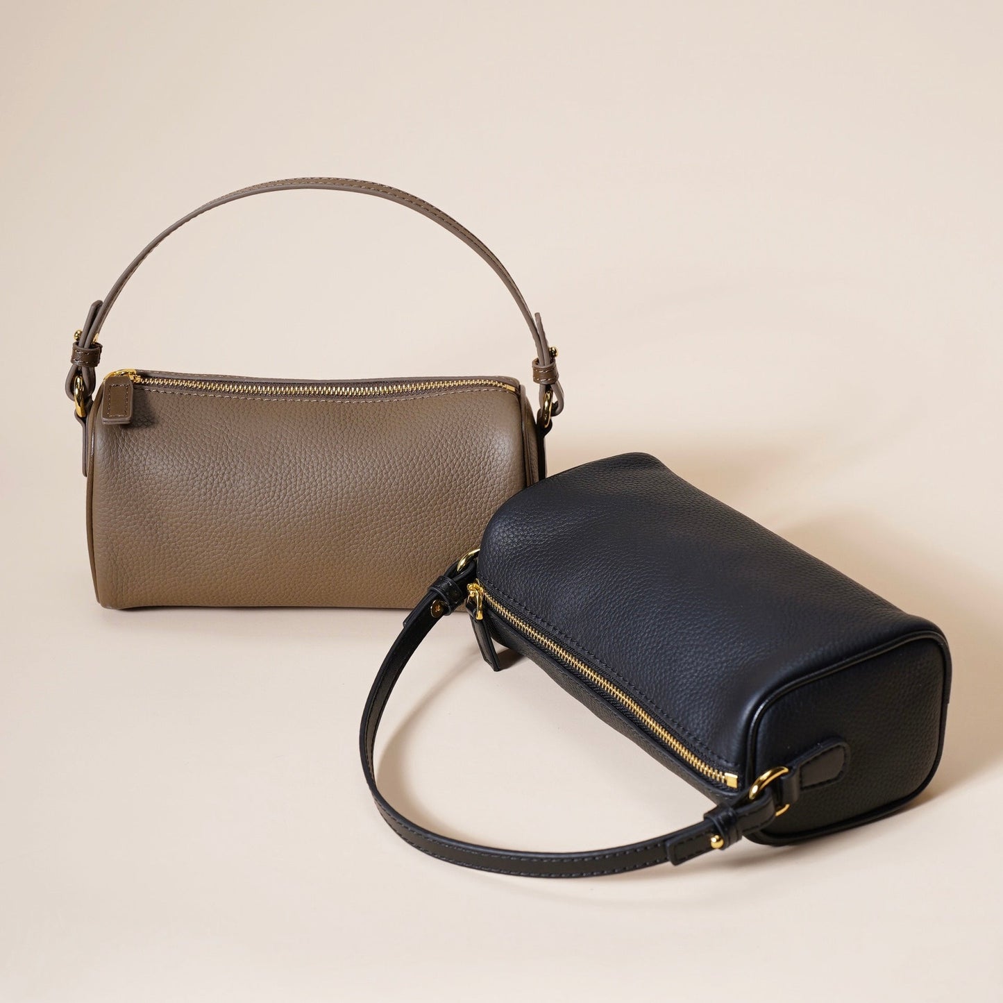 Women's Genuine Leather Quilted Crossbody Clutch Bag with Chain Strap