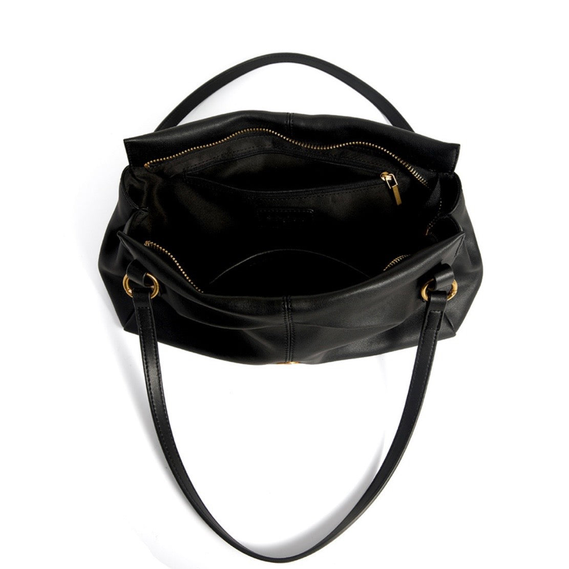 Women's Genuine Leather Baguette Bag with Handheld and Underarm Carry
