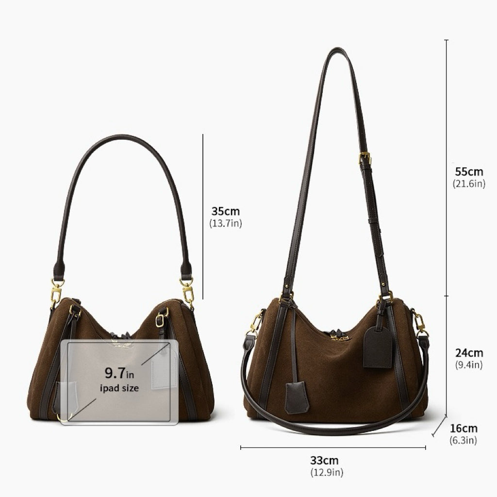 Women's Genuine Leather Large Pillow Shoulder Bag