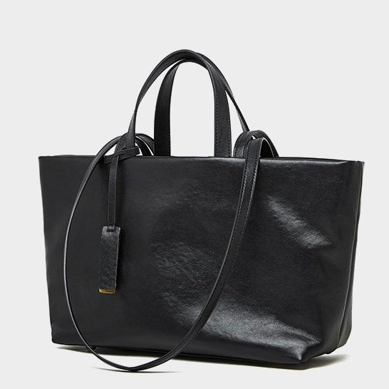 Women's Genuine Leather Vintage Soft Large Capacity Crossbody Tote Bag