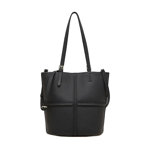 Women's Genuine Leather Commuter Tote Bag with Inner Pouch