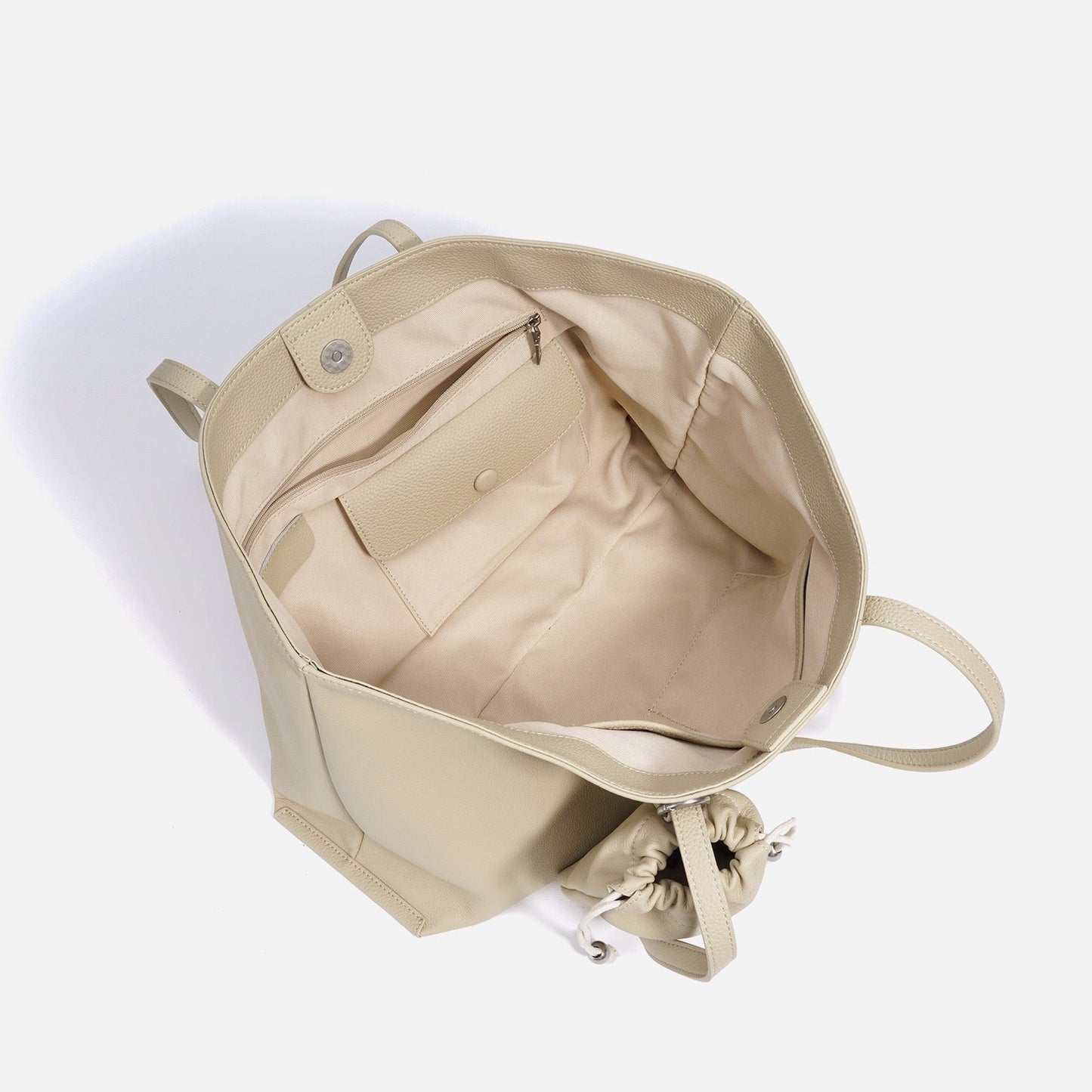 Women's Genuine Leather Large Tote Bag with Multiple Compartments