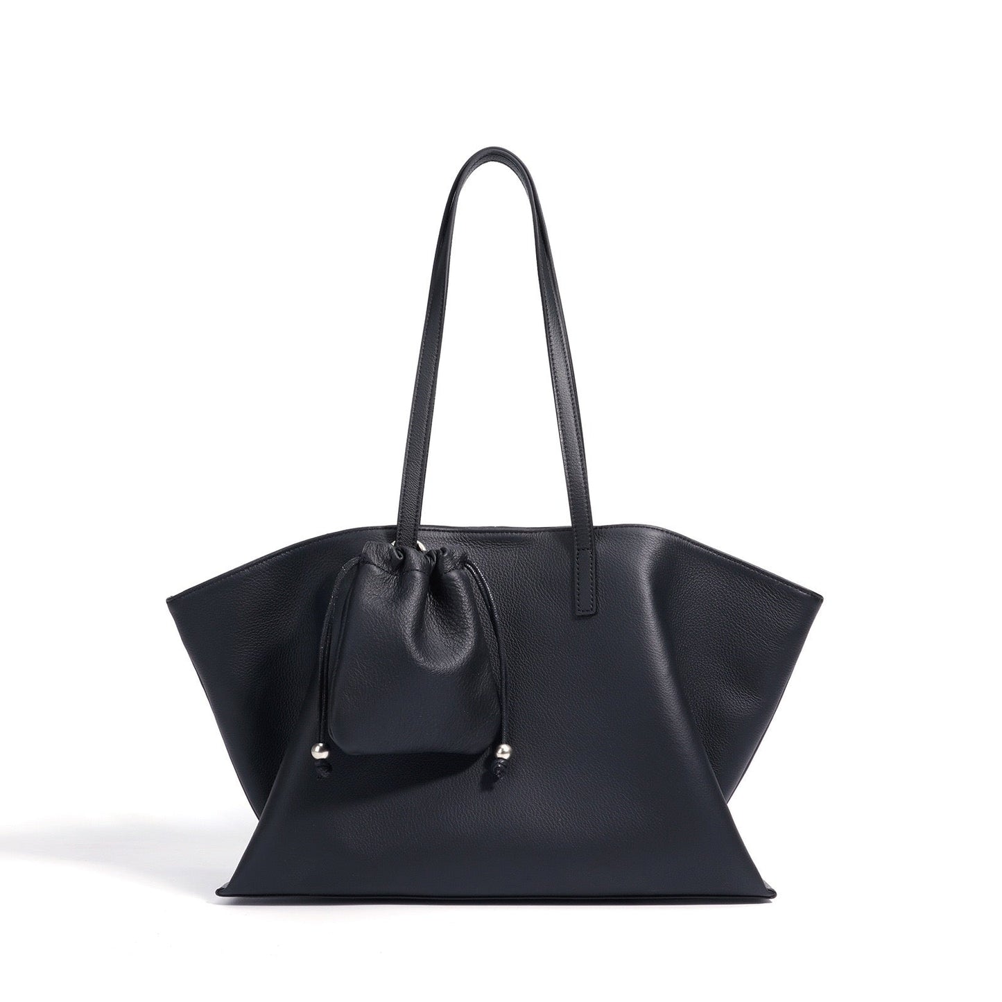 Women's Genuine Leather Large Tote Bag with Multiple Compartments
