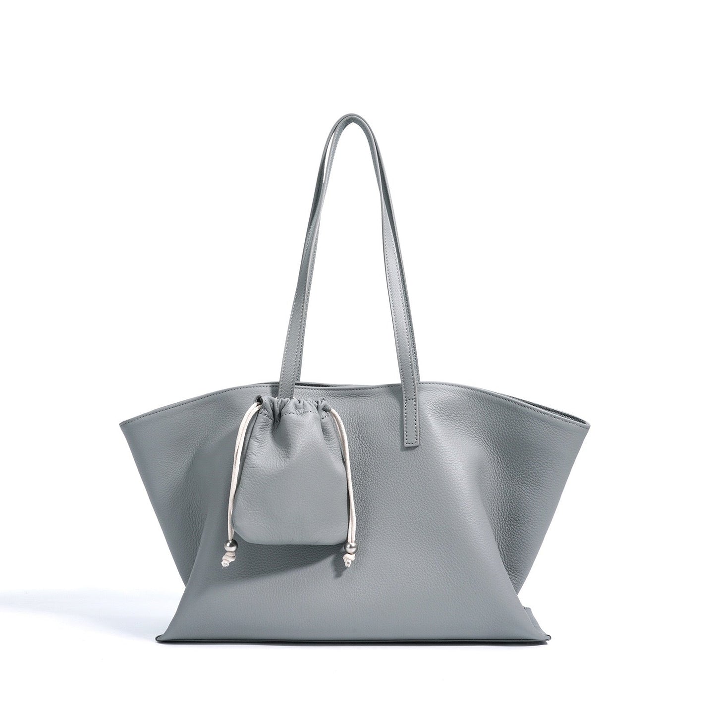 Women's Genuine Leather Large Tote Bag with Multiple Compartments