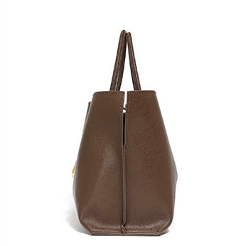 Women's Genuine Cowhide Commuter Crossbody Tote Bag