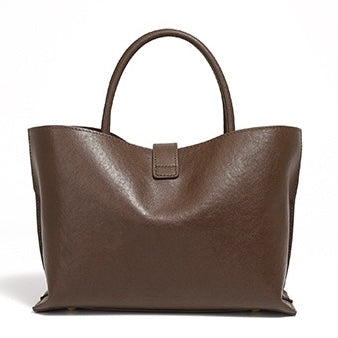 Women's Genuine Cowhide Commuter Crossbody Tote Bag