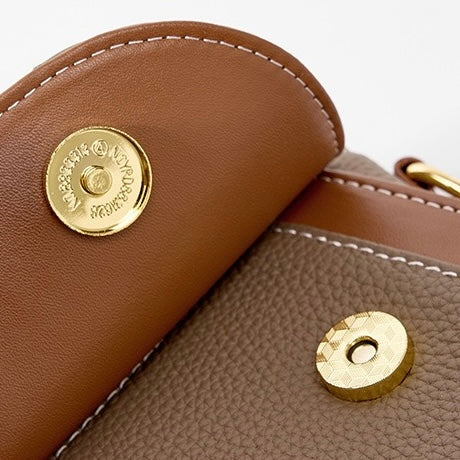 Women's Genuine Leather Structured Top Handle Crossbody Bag