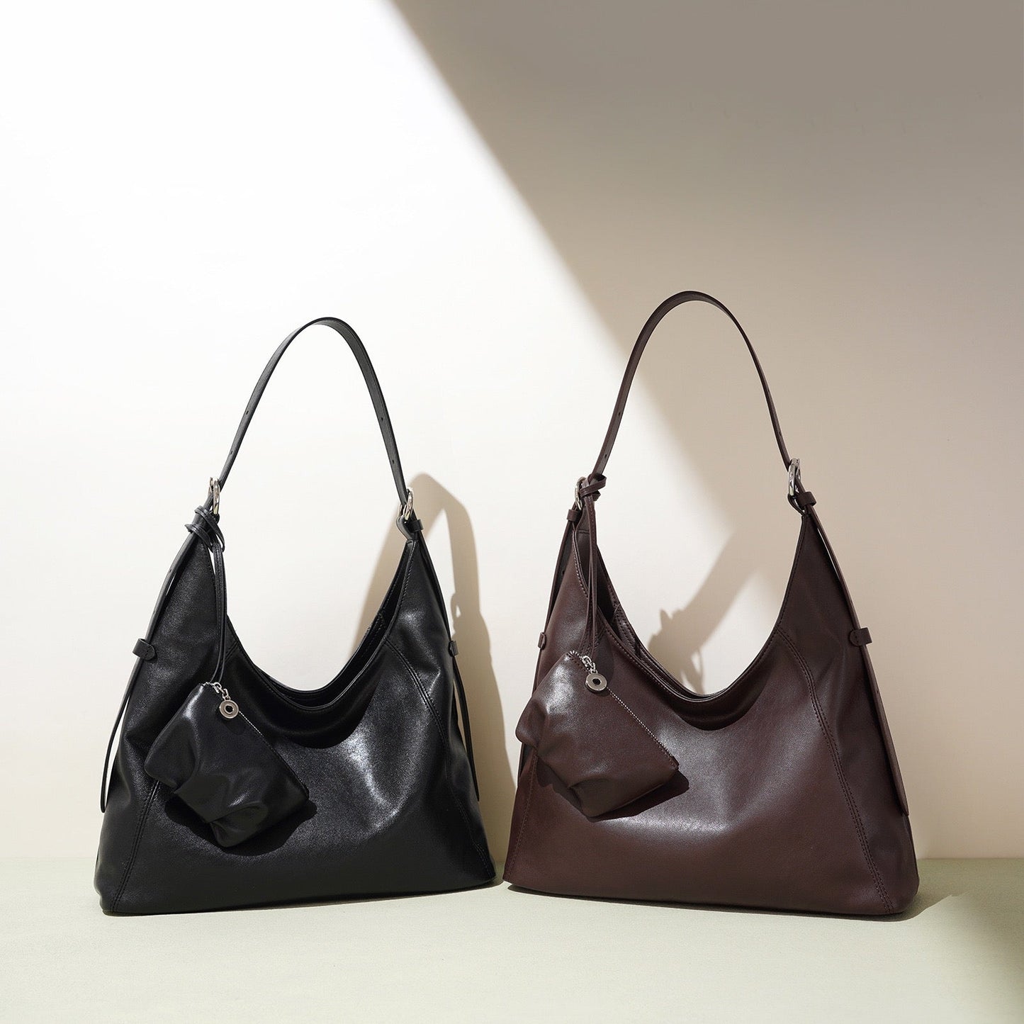 Women's Genuine Leather Large Slouchy Shoulder Tote Bag