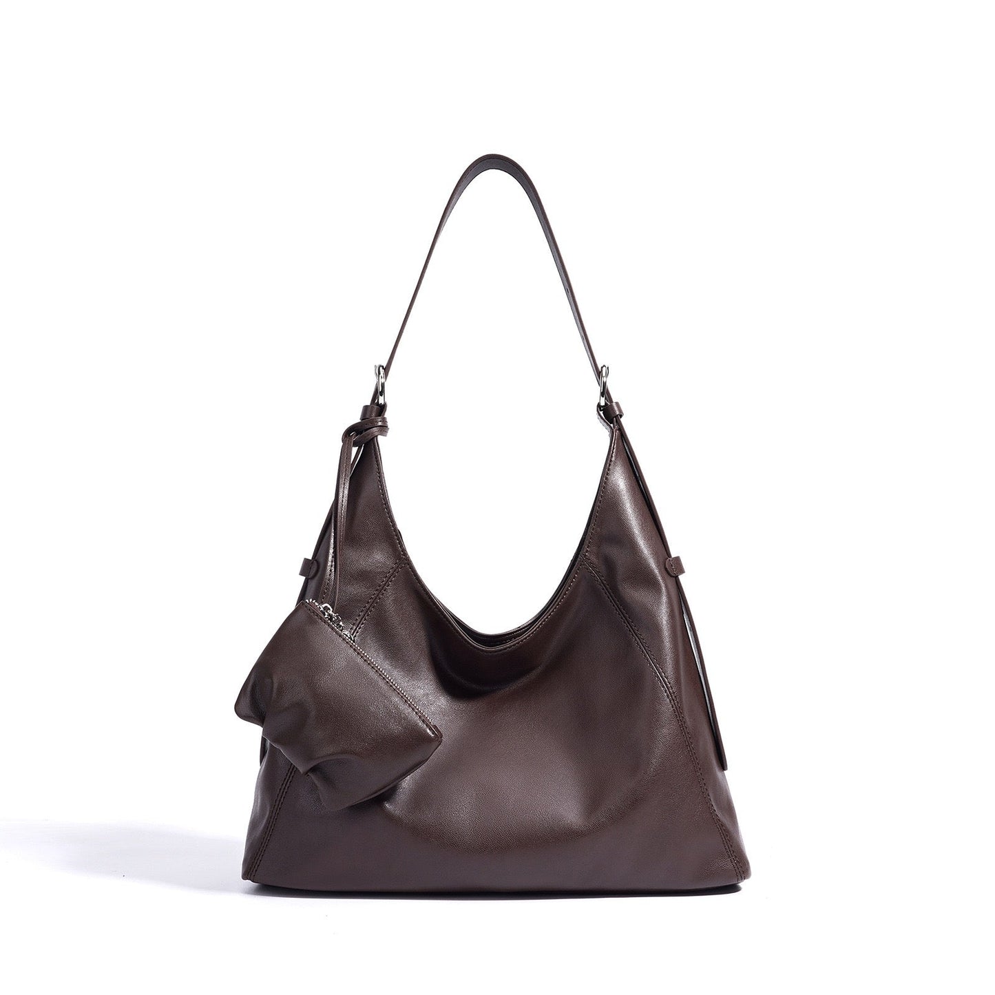 Women's Genuine Leather Large Slouchy Shoulder Tote Bag