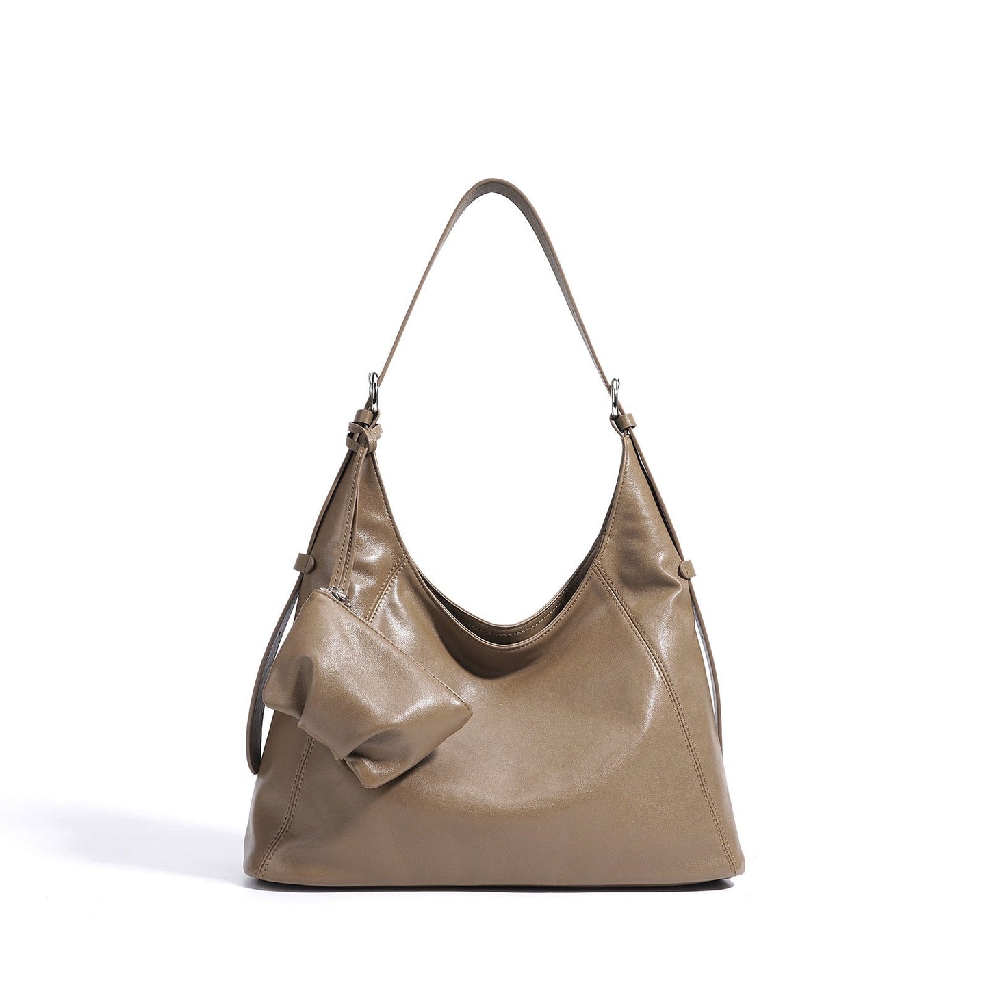Women's Genuine Leather Large Slouchy Shoulder Tote Bag