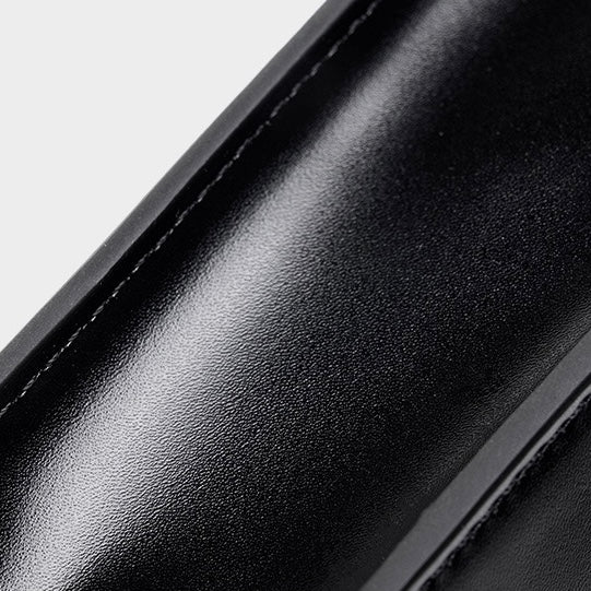 Women's Genuine Leather Underarm Baguette Shoulder Bag