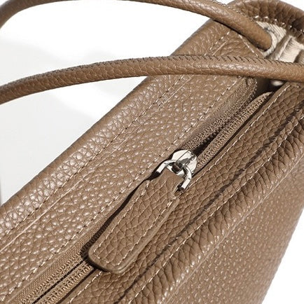 Women's Genuine Leather Asymmetric Horn Shoulder Crossbody Bag