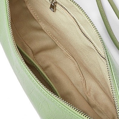 Women's Genuine Leather Dumpling Saddle Shoulder Crossbody Bag