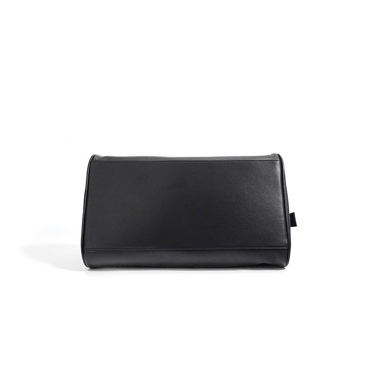 Women's Genuine Leather Triangle Barrel Shoulder Bag