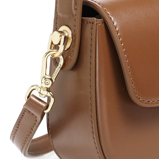 Women's Genuine Leather Baguette Shoulder Crossbody Bag