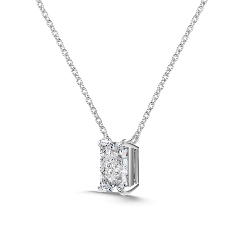 S925 Sterling Silver Perfume Bottle Necklace – Crystal Dewdrop with 8A CZ