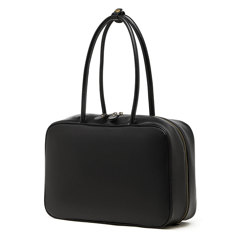 Women's Smooth Full-Grain Cowhide Boxy Work Bag