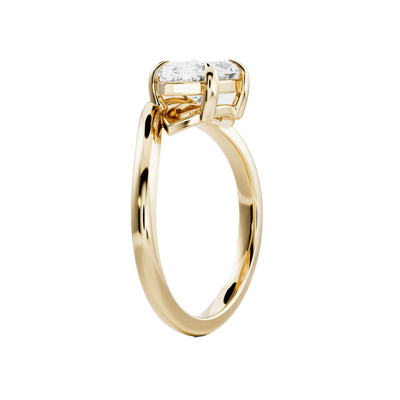 “Teardrop Luxe” S925 Sterling Silver Zircon Teardrop Ring