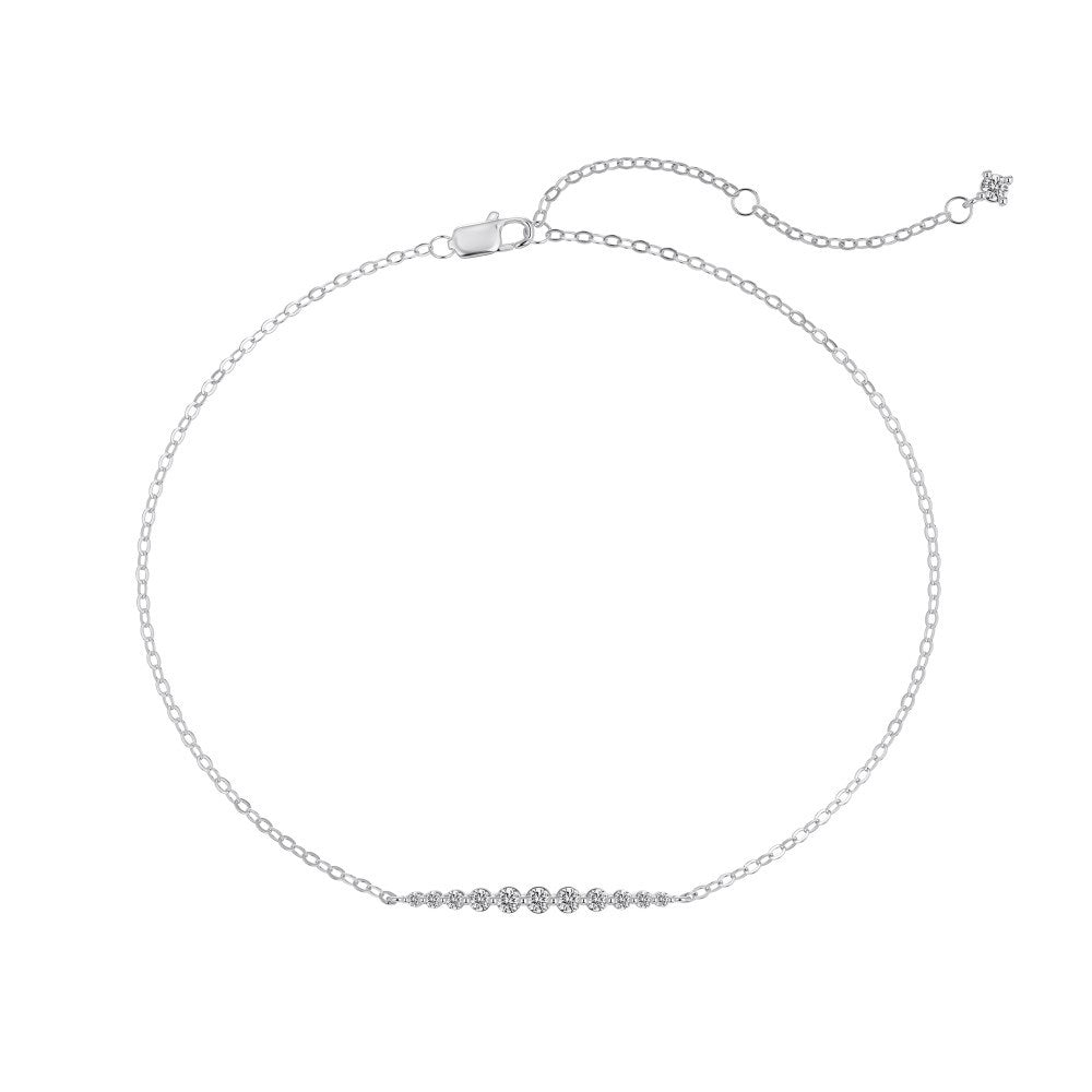 Starlight Line Zircon Chain Bracelet in S925 Sterling Silver