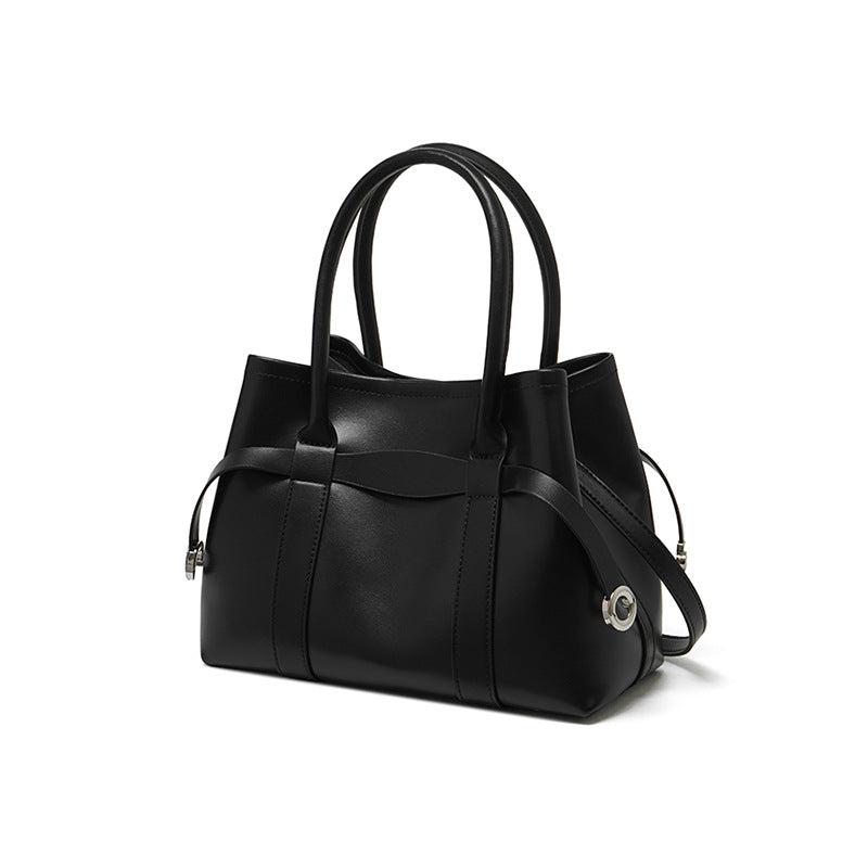 Women's Top-Grain Cowhide Convertible Tote with Inner Pouch