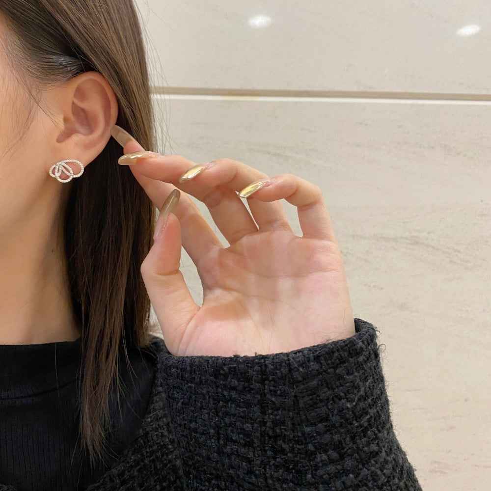 Velora Wings Pavé Butterfly Stud Earrings 925 Sterling Silver Zircon