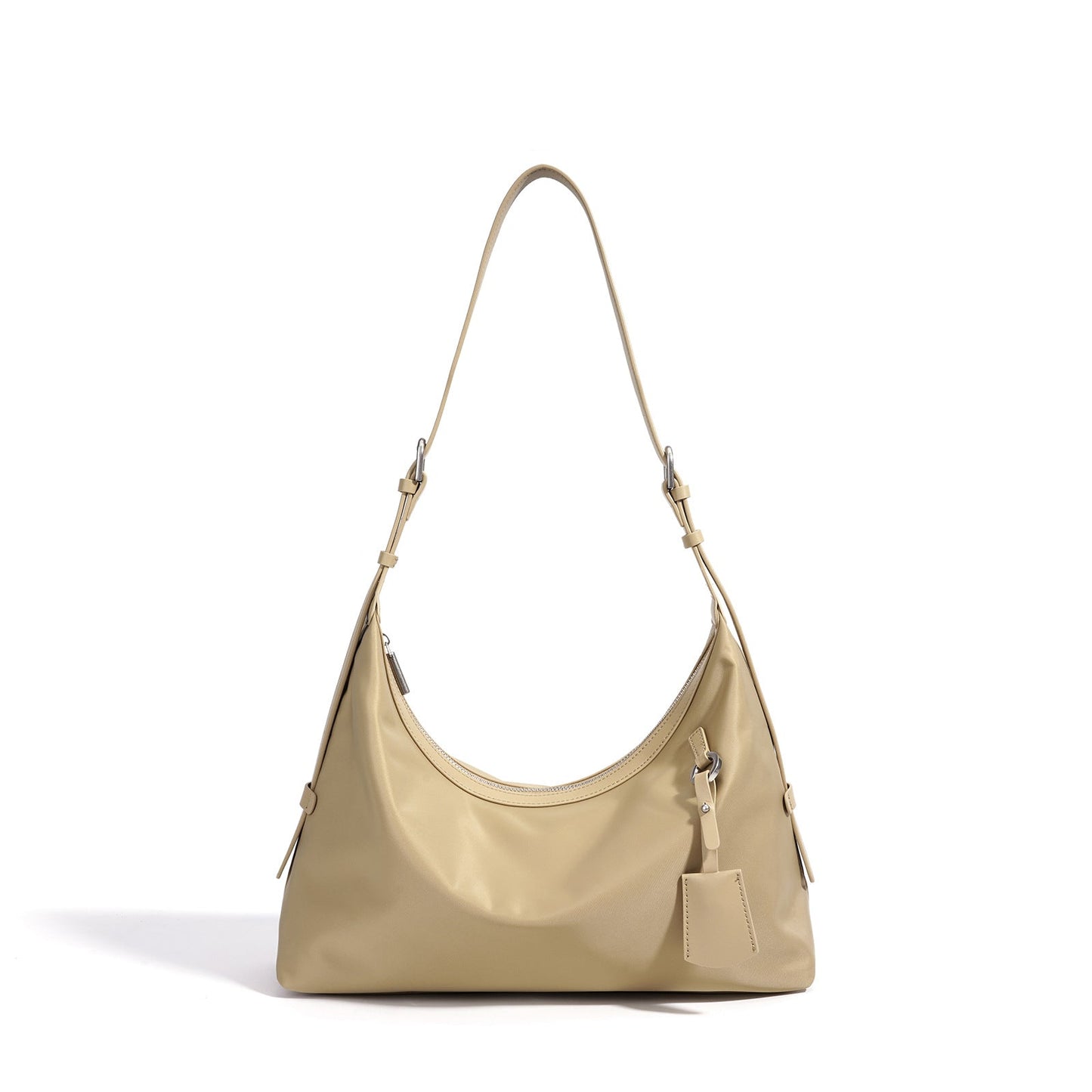 Women's Nylon Crescent Hobo Bag with Adjustable Strap