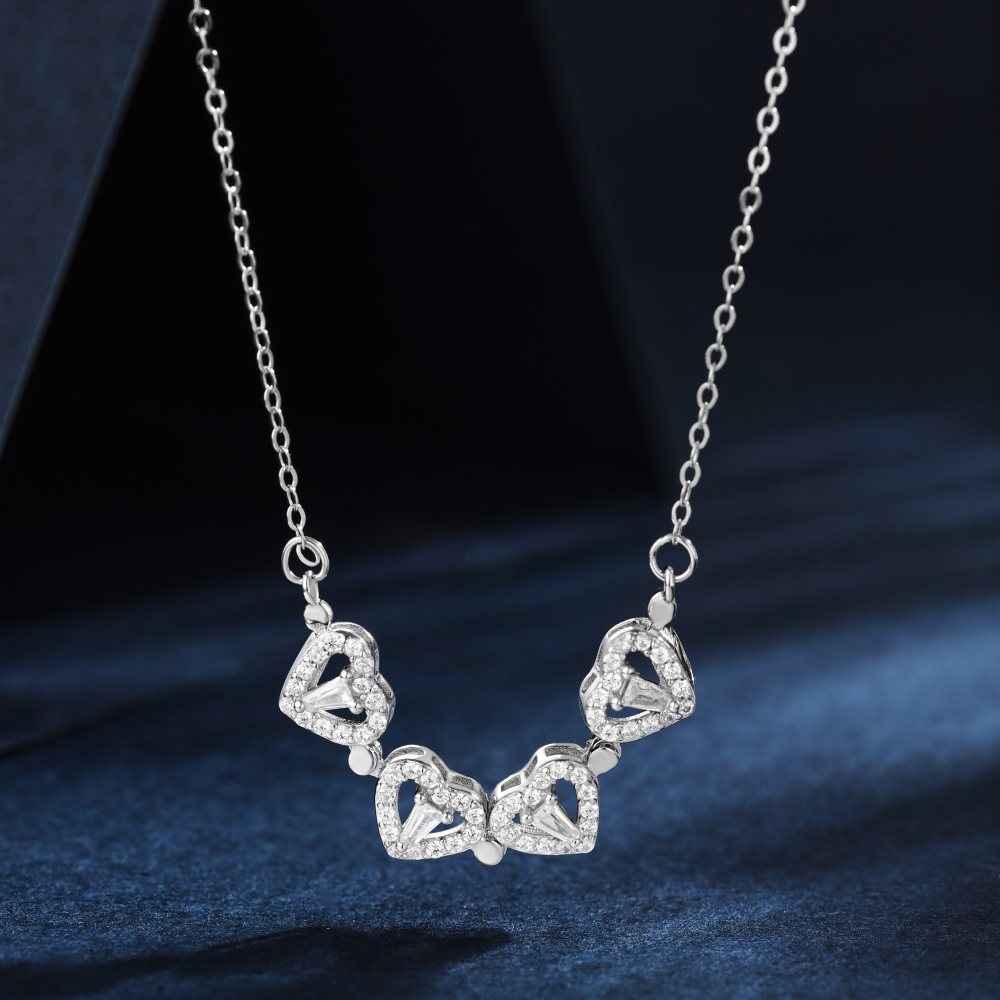 925 Sterling Silver Convertible Clover Heart Necklace – Lucky Morph