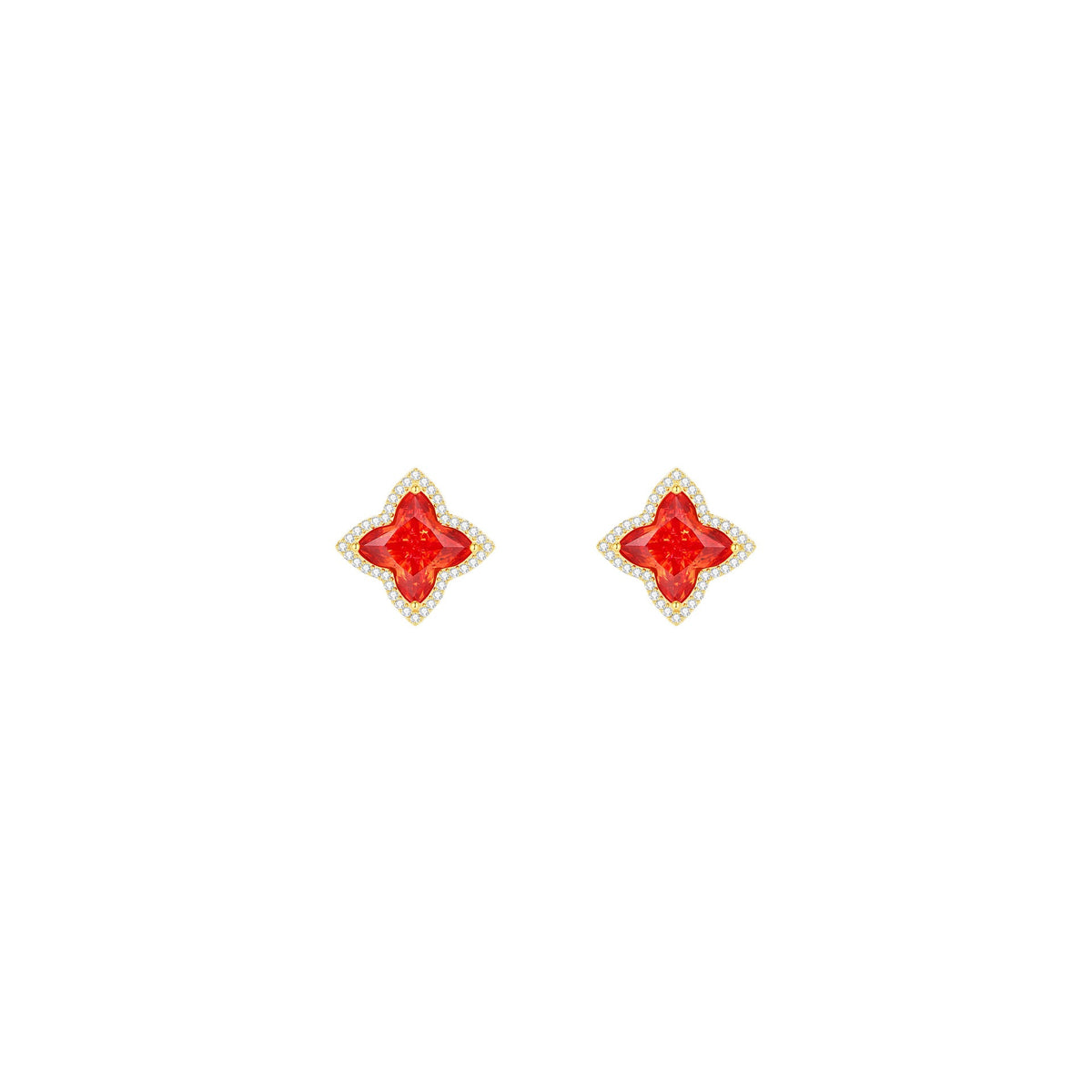 925 Sterling Silver Four Leaf Clover Jewelry Set