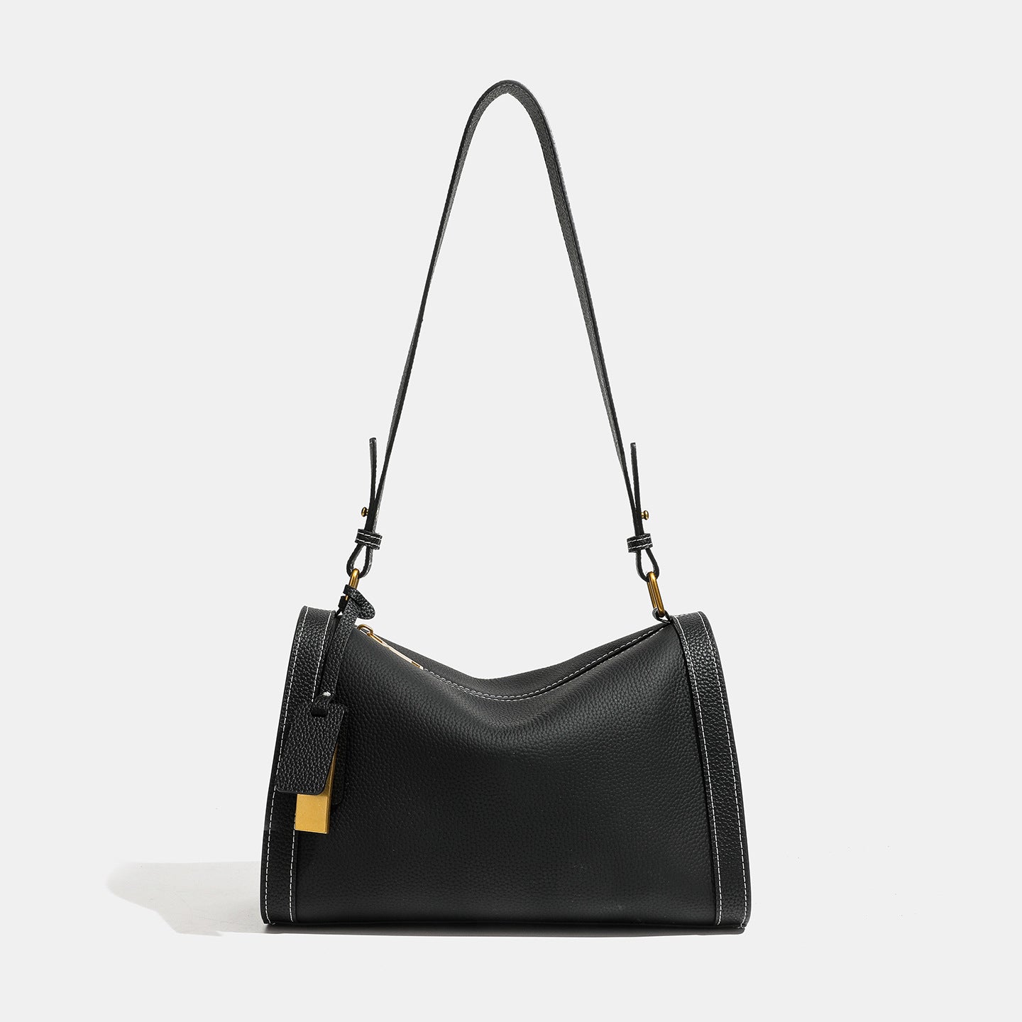 Women's Pebbled Cowhide Slouch Boston Shoulder Bag