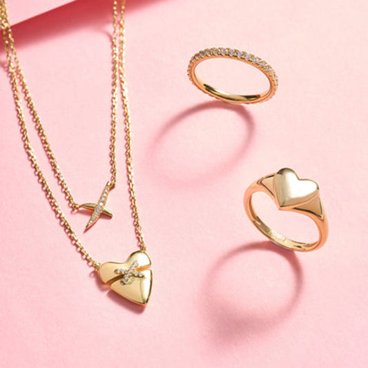 “Heartline” S925 Sterling Silver Minimalist Heart Pendant Necklace