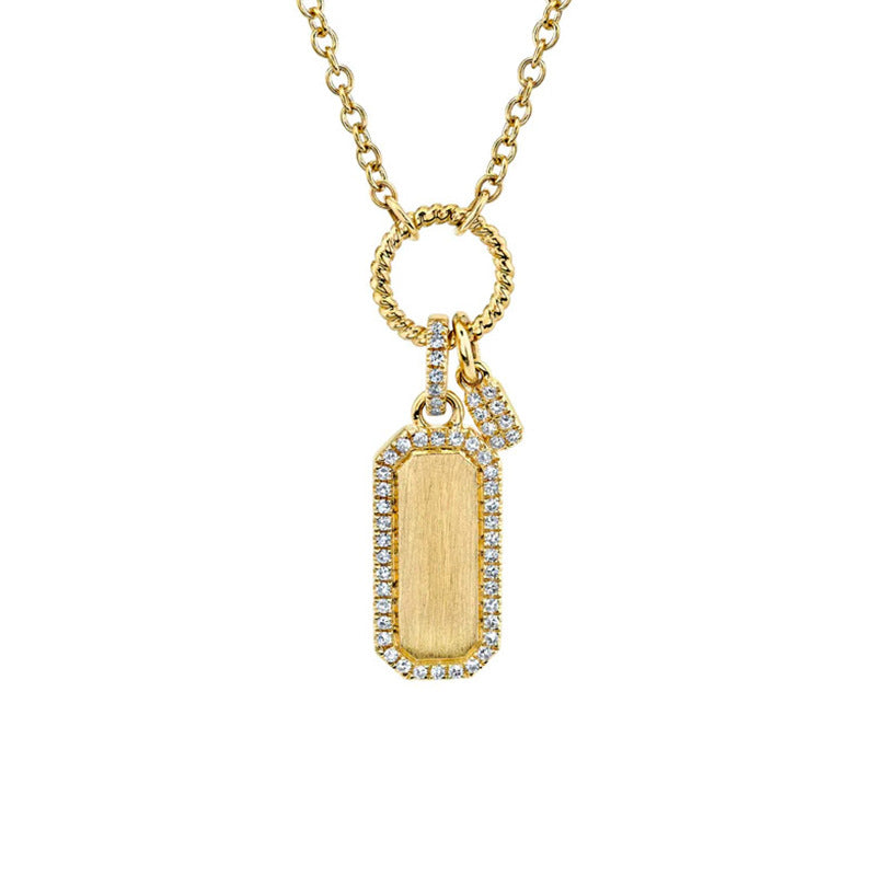 “Ellipse Eclat” S925 Sterling Silver Zircon Oval Necklace
