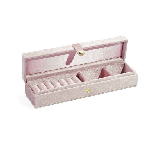 Velvet Jewelry Case Slim Travel Organizer for Rings Earrings Necklace