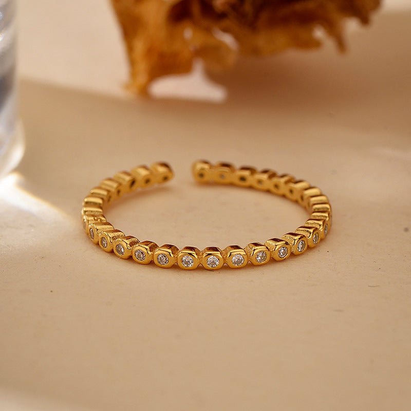“Luxe Orbit” S925 Sterling Silver Sparkling Open Ring Collection