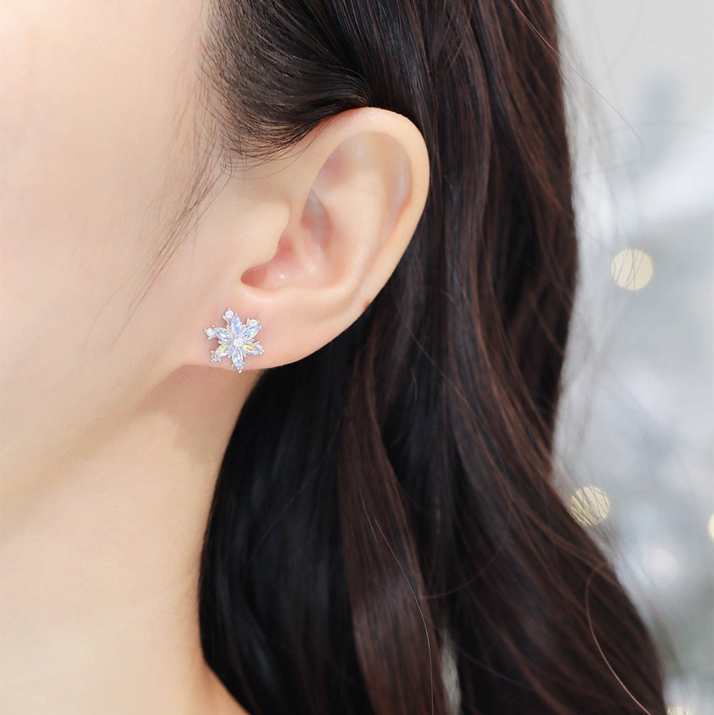 Petal Reverie Rotating Sakura Jewelry Set 925 Sterling Silver Zircon