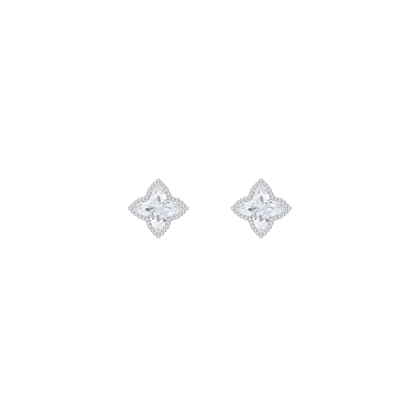 925 Sterling Silver Four Leaf Clover Jewelry Set