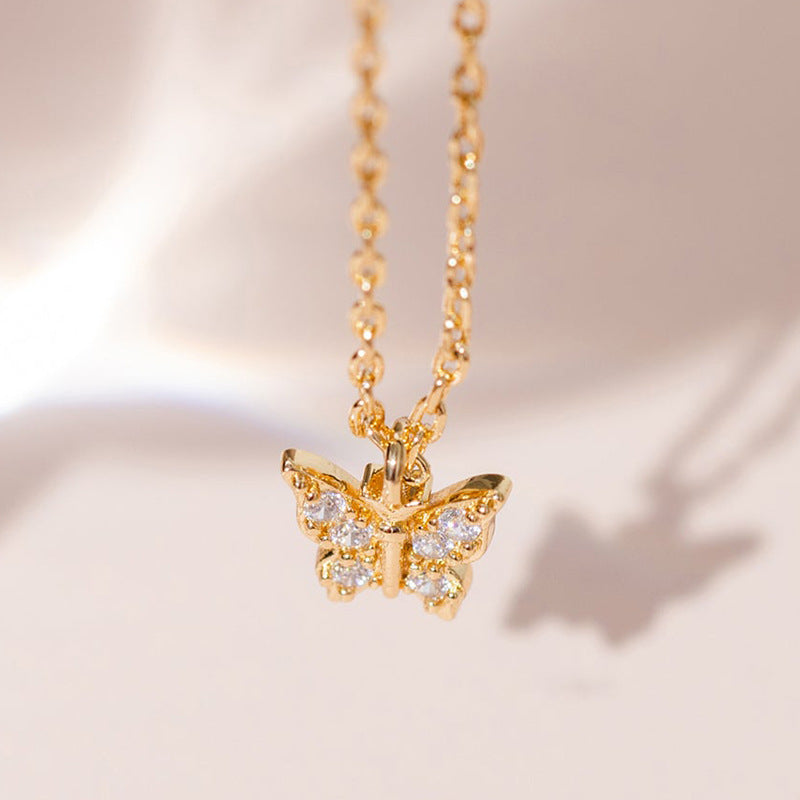 “Butterfly Muse” S925 Sterling Silver Butterfly Necklace