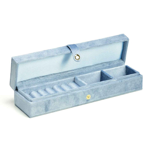 Velvet Jewelry Case Slim Travel Organizer for Rings Earrings Necklace