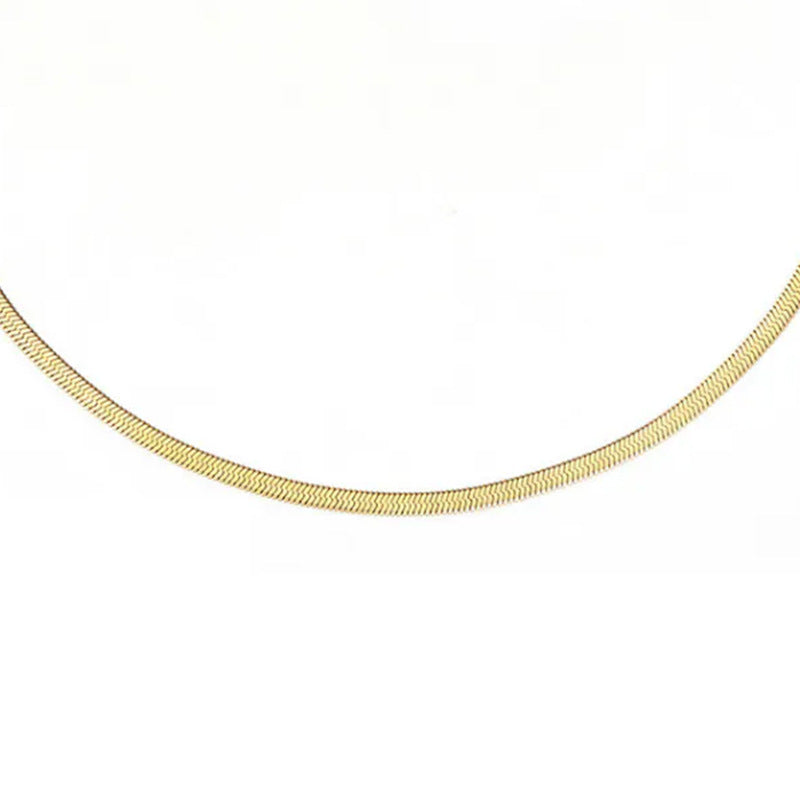 “Blade Link” S925 Sterling Silver Minimalist Chain Necklace