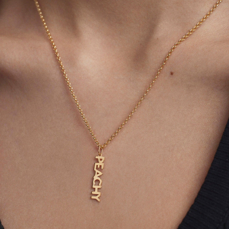 “Letter Muse” S925 Sterling Silver Initial Pendant