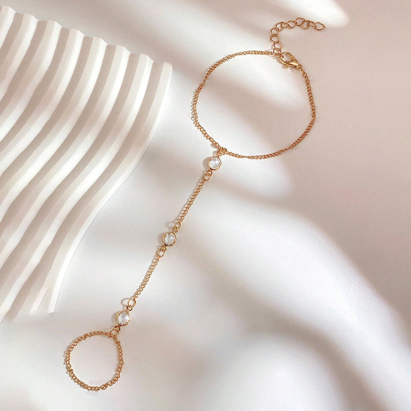 “Circle Link” S925 Sterling Silver Chain Ring Bracelet