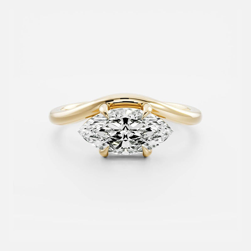 “Teardrop Luxe” S925 Sterling Silver Zircon Teardrop Ring