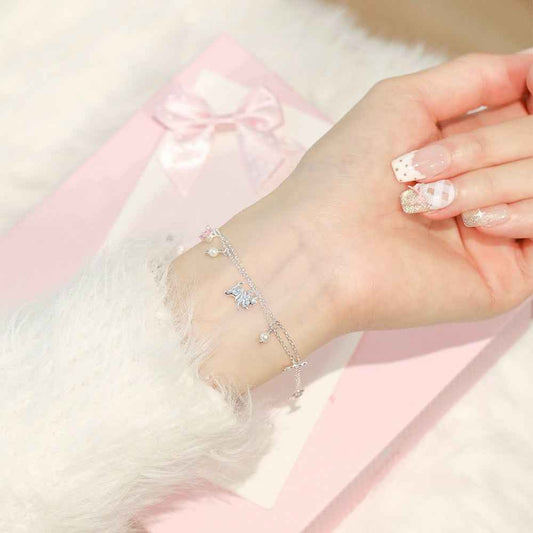 Dreamcatcher Kitty Cat Bow Heart Jewelry Set 925 Sterling Silver